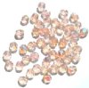 50 6mm Faceted Light Pink AB Firepolish Beads